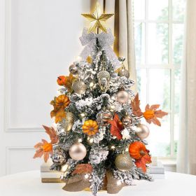 Dropshipping Center 2ft Tabletop Christmas Tree With Light A (Option: Harvest Gold)