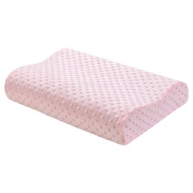 Contour Memory Foam Pillow Orthopaedic Head Neck Back Support Pillow with Cover, 1/2 Pack (Color: Pink, Qty: 1)